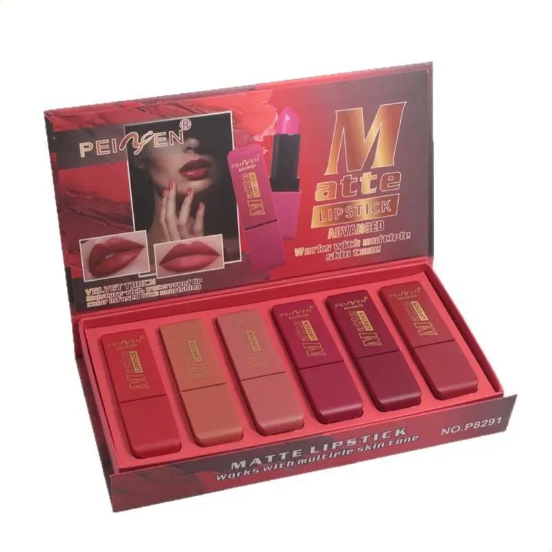 Set De Pintalabios Mate Para El Cuidado De La Piel