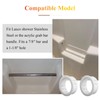 2 Pcs SB1.093-14 Shower Grab Bar Snap|Bushing|Grommet|White Nylon, Compatible with