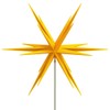 vidaXL Herrnhuter Star with Ground Spike and LED Foldable Yellow
