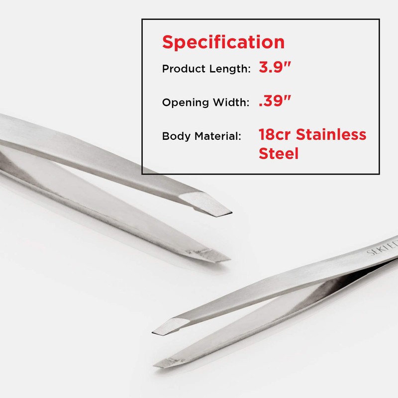 Seki Edge Stainless steel slant tweezers