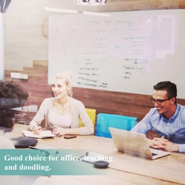 Warasee Magnetic Dry Erase Whiteboard Paper, 47" x 60" Self Adhesive Whiteboard for Wall, Easy to Write and Clean Dry Erase Board for Kids, Office, Home, with Marker, Magnetic Eraser and Magnets