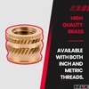 E-Z LOK Threaded Insert for Plastic Tapered Single Vane Brass