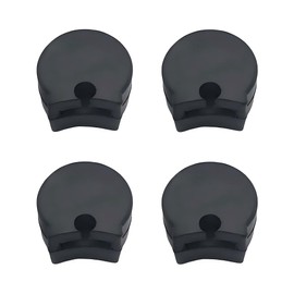 Clarinet Thumb Rest Set of 4 Black Durable Comfortable Woodwind Parts Rubber Clarinet Thumbrest Clarinet Straps Support Comfortable Playing Reduced Finger Fatigue