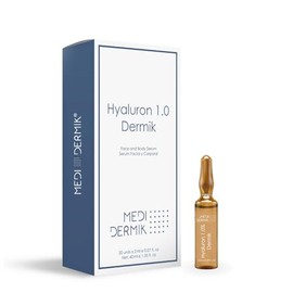 Hyaluron 1.0 Dermik – Deep Hydration & Plumping Solution – 20 Ampoules x 2 ml (Total 40 ml)