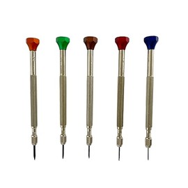 Horotec MSA 01.225 Screwdriver Set with 5 Screwdrivers for Watchmakers 0.60 mm to 1.50 mm
