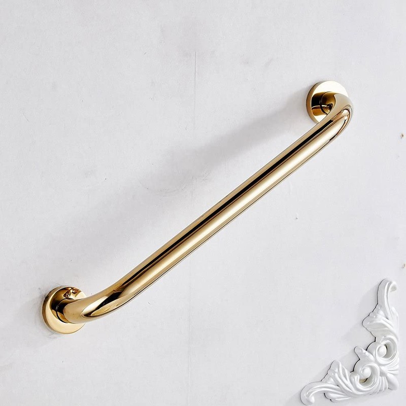 Leyden Brass Shower Grab Bar，Gold Support Bar Bathroom Hand Safety