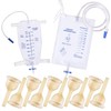 10Pcs Latex Catheter Set with 1 * Urinary Drainage Bag