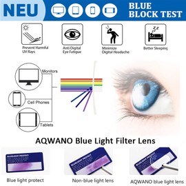 AQWANO Oversized Blue Light Block Reading Glasses Women, Stylish Cateye Computer Readers Designer Anti Glare UV Filter,0.0
