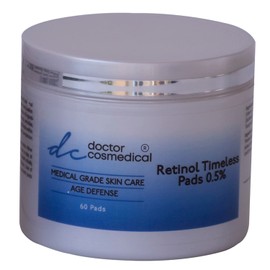 Doctor Cosmedical Retinol 0.5% Timeless Pads for Face - Pack of 60 Face Pads – Vitamin C, E Face Pads – Advanced Brightening & Anti-Aging Pads - Reductions in Fine Lines, Wrinkles, & Uneven Skin Tone