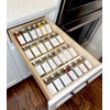 Clear Acrylic Spice Drawer Organizer, 4 Tier Seasoning Jars Drawers