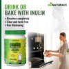 Pure Inulin Fiber Powder, Natural Prebiotic Fibre Supplement, Clear and