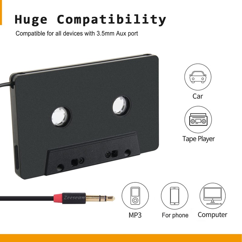 Car Cassette Aux Adapter Car Cassette Tape Adapter Car Tape