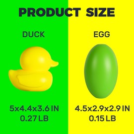 Highwild Shatterproof Shooting Targets with Hanging Rope, 6 Ducks + 6 Eggs Plastic Targets for Indoor & Outdoor Range Training