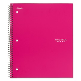 MEA06112 Trend Notebooks, Perforated, 5-Subject, 200/Sht, Assorted Colors