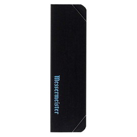 Messermeister 6” Chef’s Edge-Guard, Black - Fashionable & Functional Safety Accessory for Chef’s & Wide-Blade Knives - 2 Blade Entry Notches - 6.5” x 1.9375”