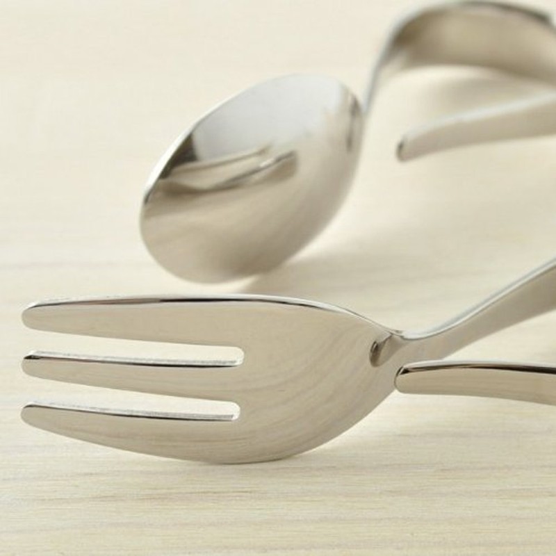 High Mulberry Metal Baby Spoon & Baby Fork