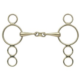 Shires French Link Dutch Gag 4.5" Steel