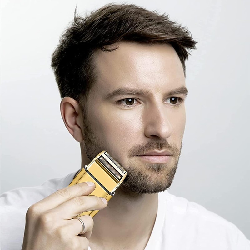 Replacement Shaver Heads Compatible with BaByliss Foil Shaver (Gold/2)