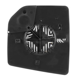 Passenger Side Heated Mirror Glass w/Backing Plate, Ford F150, Adjustable spot Mirror, w/o Tow pkg, w/o auto dimming, w/o Blind spot Detection System, 7 15/16" x 7 3/16" x 9 1/2"