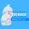 Reli. 13 Gallon Trash Bags | 250 Bags | Clear