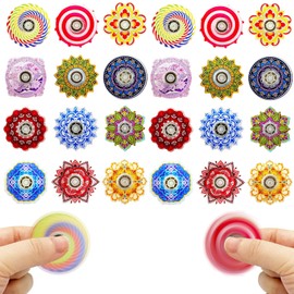 Quhiu 52pcs Mini Fidget Spinners Toys, Anxiety Stress Relief Sensory Spinning Toys for ADHD, Birthday Gifts Goodie Bag Stuffers Party Favors for Kids Adults Treasure Box Toys Classroom Prizes Supplies