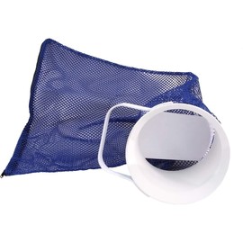 Aqua LEISURE Lobster Bag - Large Mesh Zipper Trapdoor PVC Entry Handle - Fishing Equipment - Kid - Includes PVC Entry, Trapdoor Lid, Handle, Mesh Bag