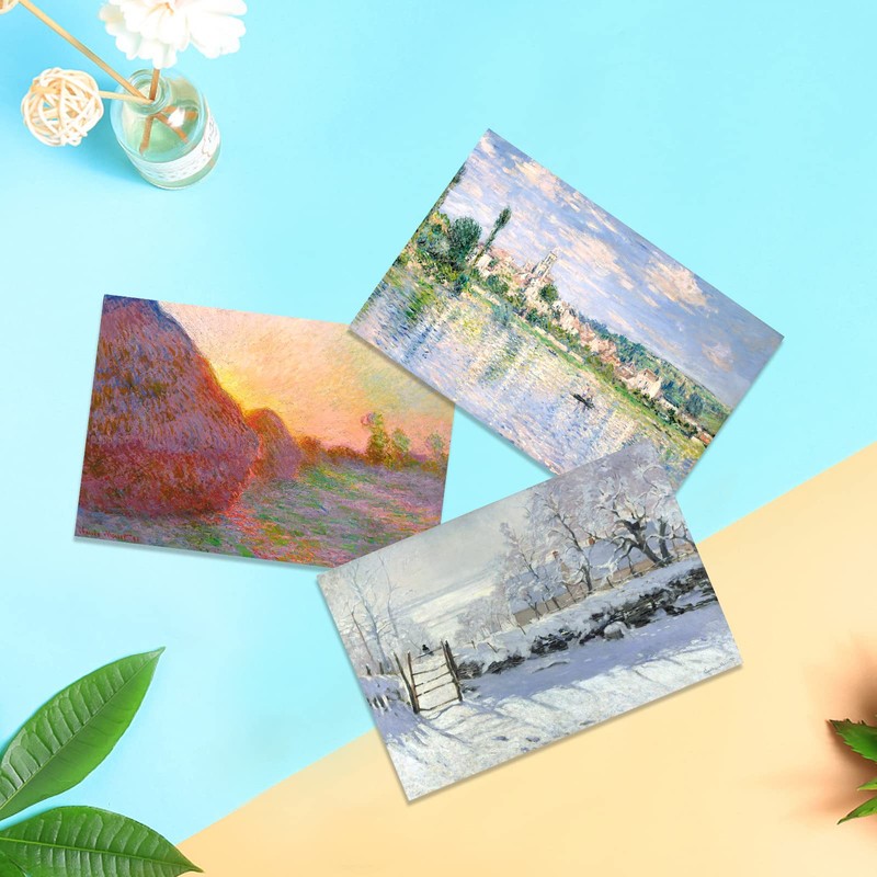 Claude Monet Postcard Set of 30 Claude Monet Oil Paintings