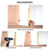 Sunlithor Edge Finger Tabs Pulls for Cabinet Kitchen Hardware Drawer