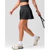 SANTINY Pleated Tennis Skirt for Women with Pockets Shorts Women's