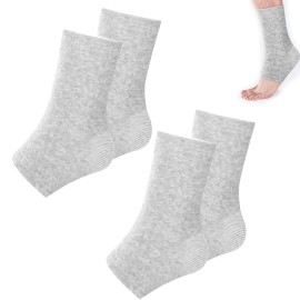 Mvvm 2 Pairs of One Compress Bamboo Foot Sleeves,Keep Warm Bamboo Ankle Socks Foot