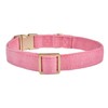 YUDOTE Soft Cotton Dog Collar with Metal Buckle Adjustable Heavy