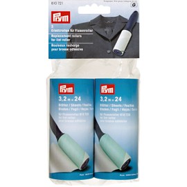 Prym 610.721 610721 Ersatzrollen für Flusenroller Replacement Rolls, Kunststoff, White, on size