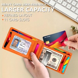 Birthday Gifts for Men, Anniversary for Him Boyfriend Brother Dad Retirement, Wallet for Mens Portefeuille Pour Homme RFID Slim Wallets Men Card Holder Minimalist Travel Money Clip Thin Wallet