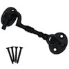 Black Cabin Hook Traditional Cast Iron Fancy Cabin Hook &