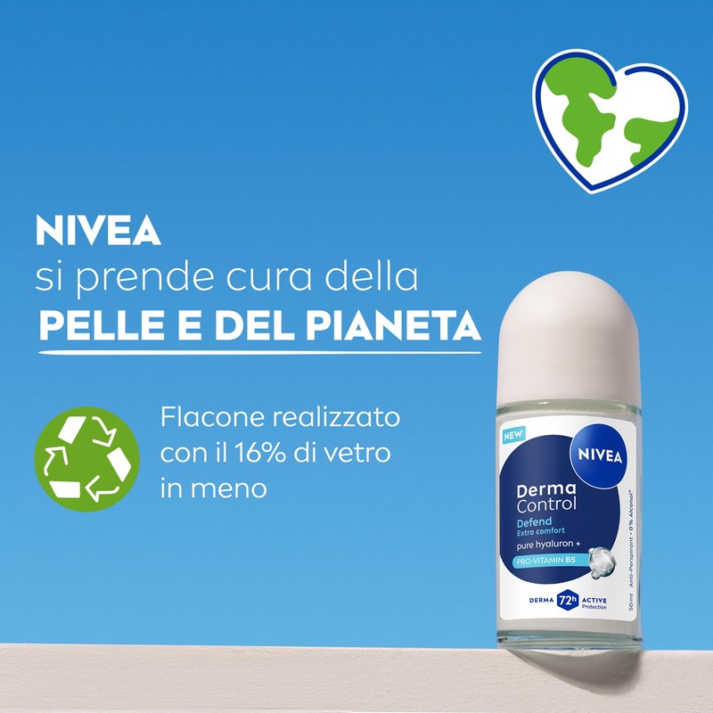 NIVEA Deodorante Roll On Derma Control Defend Extra Comfort 50
