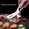 Stainless Steel Spatula Tongs Steak Clamps, for Steak, Fish, Chicken
