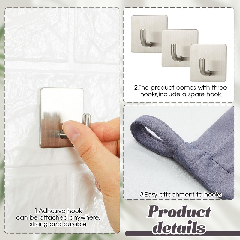 Pinkunn 40 x 48 Inch Office Cubicle Curtain with Stainless