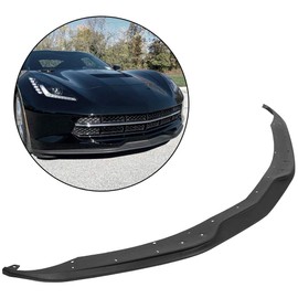 Front Lip Spoiler Splitter Compatible with 2014-2019 C7 Corvette GM C7 Z06 & GS Stage 1 Replace for Part #22922352 ABS Plastic Painted