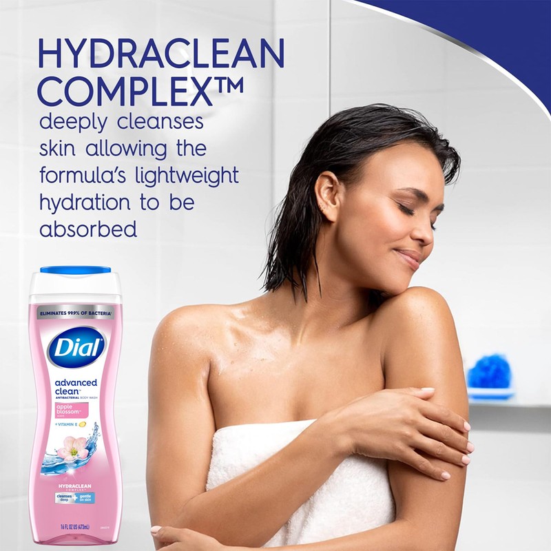 Dial Body Wash, 6 Pack, Apple Blossom Scent, Hydrating and