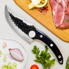 Cuchillo Forjado a Mano Vikingo，Yeeclot Martillado Cuchillos Chef De Cocina