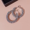 Big Hoop Rhinestone Earrings for Women Trendy Prom Dresses 2025