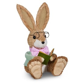 RAZ Imports Reading Bunny, 11.75-inch Height