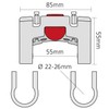 fixbag FB1_47164 Shoulder Bag with Adapter Plate for All Klickfix