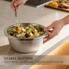 3-Piece Metal Mixing Bowl Set, Stainless Steel, Nesting