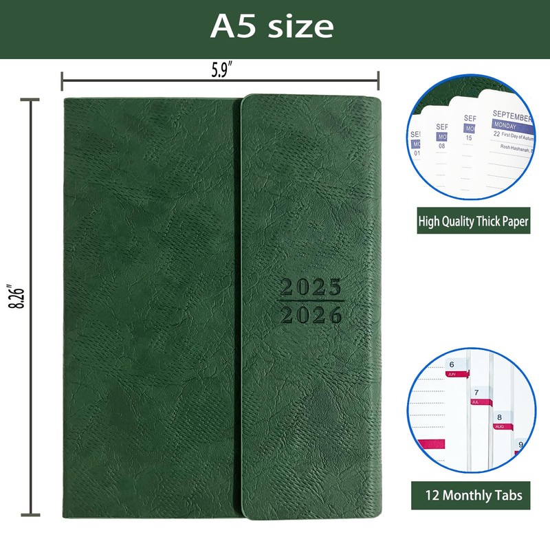 Planner 2025-2026, Weekly Monthly Academic Calendar for Jul 2025 -