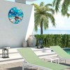 Yoiolclc Outdoor Clock Waterproof Ocean Nautical Wall Clocks for Patio