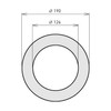 raik Smoke pipe/stove pipe wall rosette 120 mm diameter sheet