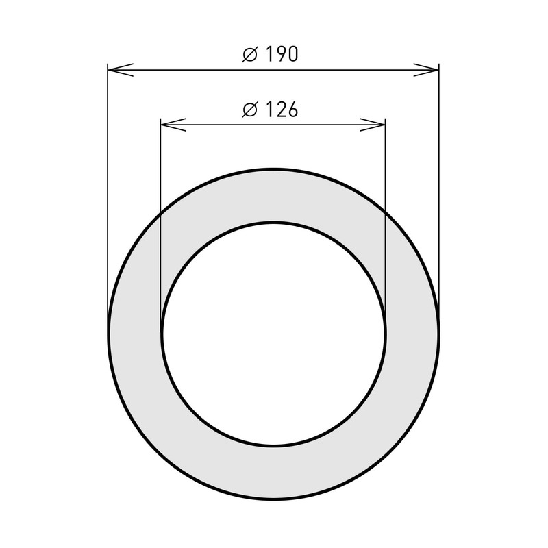 raik Smoke pipe/stove pipe wall rosette 120 mm diameter sheet