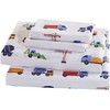 Linen Plus Sheet Set for Kids Trucks Construction Cranes Cement
