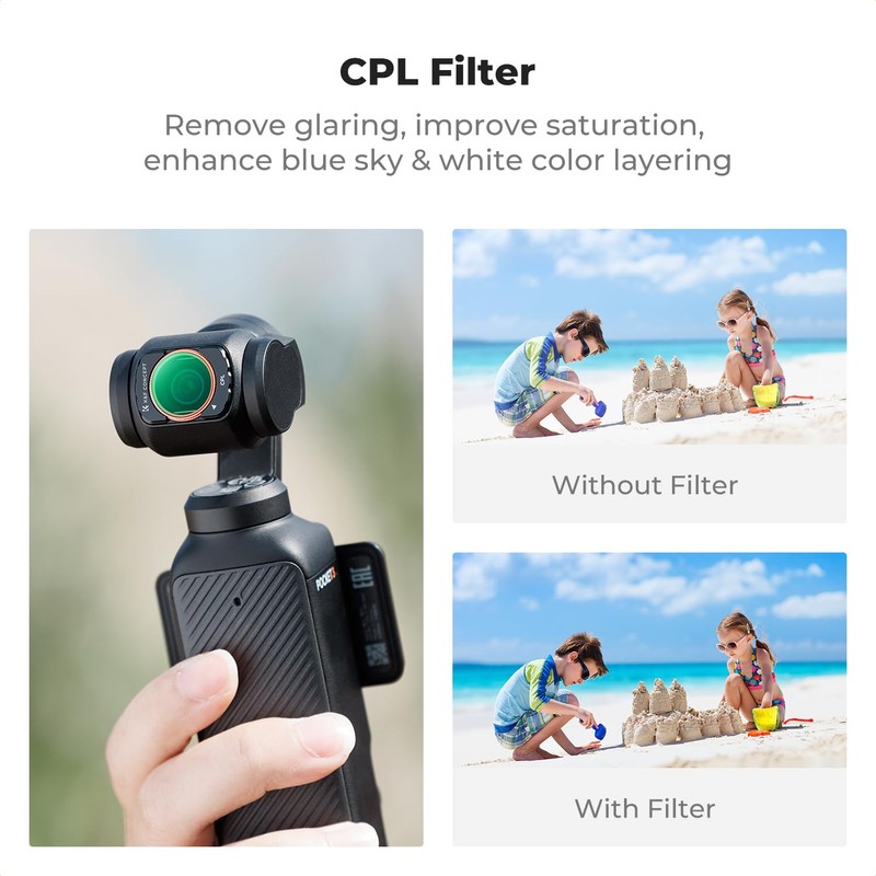 K&F Concept 4-pak Magnetic CPL + Black Diffusion 1/4 +